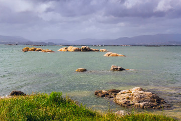 Sinas rocks on the sea