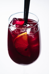 summer cocktail isolated on the white