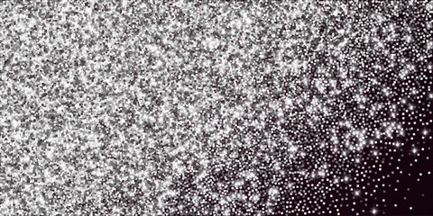 Sparkling silver luxury sparkling confetti. Scatte