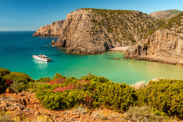 Sardegna, spiaggia di Cala Domestica, Buggerru, Italia