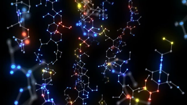 Molecular structure abstract background