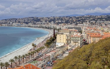 Obraz premium Nice, alpes -maritimes ville et port de plaisance
