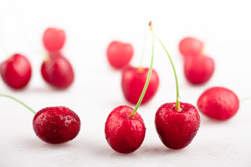 red and ripe sweet cherry