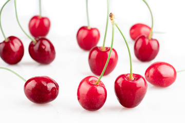 red and ripe sweet cherry