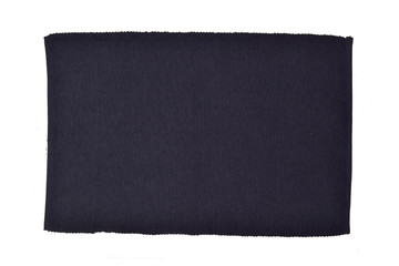 top view of blue placemat isolated on white background