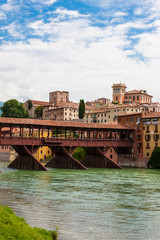 The town of Bassano del Grappa in Italy