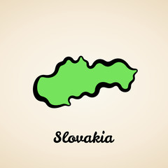 Slovakia - Outline Map