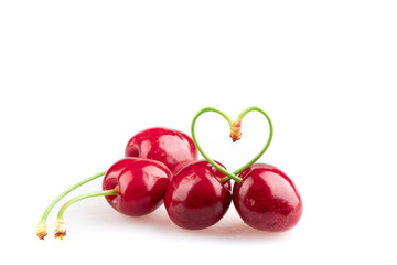 red and ripe sweet cherry