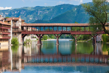 The town of Bassano del Grappa in Italy