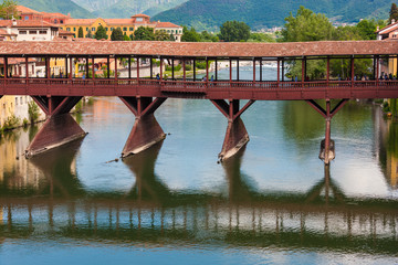 The town of Bassano del Grappa in Italy
