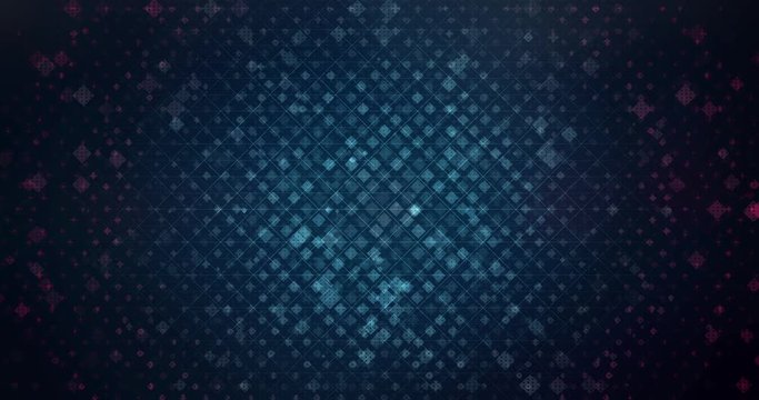 Abstract digital background hi-tech and scientific technology data.  Technological particles. Digital VR and AR future computer interface. Global network connect communication or social media loop.