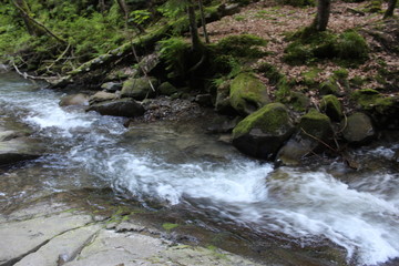 Fototapeta premium A day in the Carpathian Mountains, Yaremche