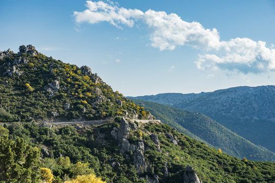 Mountain Road, Strada Statale 125 Orientale Sarda, Province Of Ogliastra, Sardegna, Sardinia, Italy