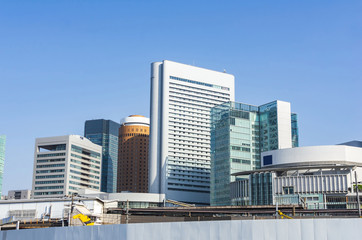 Fototapeta na wymiar 大阪・梅田の高層ビル群