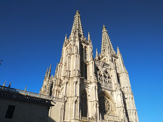 Fototapeta na wymiar Catedral gótica de Burgos, España.