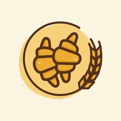 Croissant Bread logo 