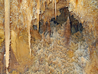 Crystals, an Archway Of Cavern Flowers