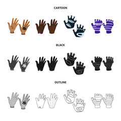 Fototapeta premium Vector design of silhouette and safety logo. Collection of silhouette and comfort vector icon for stock.