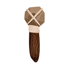 Isolated object of hammer and prehistoric symbol. Set of hammer and tool stock symbol for web.