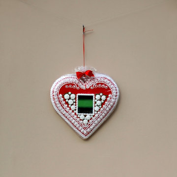 Licitar heart is a decorative biscuit, traditional souvenir in Zagreb and Northern Croatia.