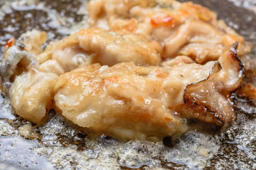 牡蠣のバター焼き