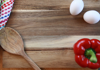Cooking ingredients on a counter 