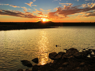 atardecer