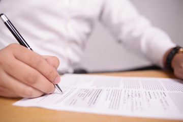 Businessman Signing Contract