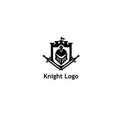 Warrior Knight Logo Stock Vector