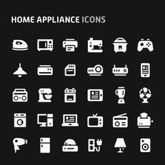 Home Appliance Vector Icon Set.