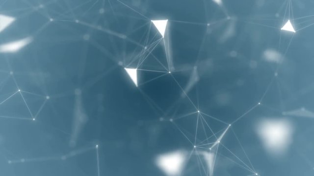 Blue Plexus Network.Abstract technology futuristic network.