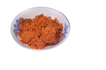 Kerisin in thr bowl isolated on white background