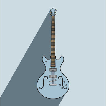 electric rock jazz metal guitar illustrations art concept