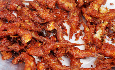 Indian street food fried small fish,ready to serve       