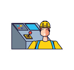 Isolated avatar of professional worker design