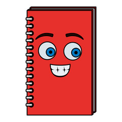 note book school kawaii comic character
