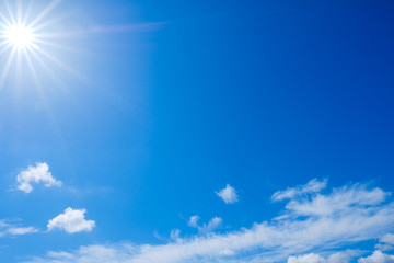 【写真素材】 青空　空　雲　初夏の空　背景　背景素材　6月　コピースペース　