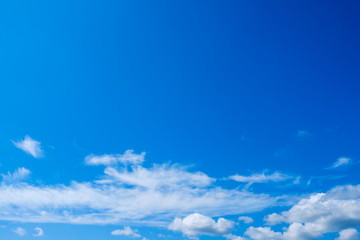 【写真素材】 青空　空　雲　初夏の空　背景　背景素材　6月　コピースペース　