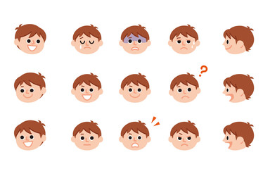 男の子　表情セット