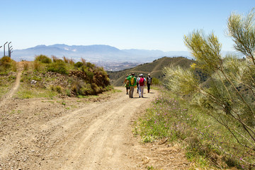 Fototapeta premium Hiking Mountains in Malaga Spain