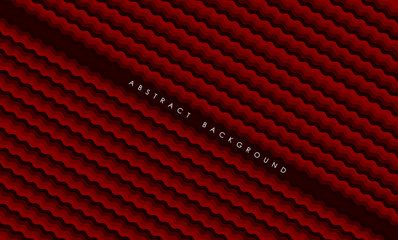 Water wave background, Red light color background, Vector illustration.