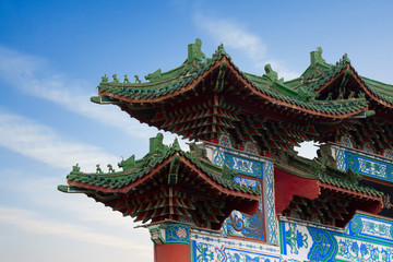 Obraz premium The corner of Chinese ancient attic