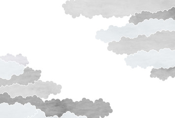 雲海　和紙　金　背景