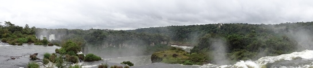 Iguazu Falls in Argentina and Brazil
