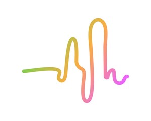 Audio Sound Wave logo template illustration vector design