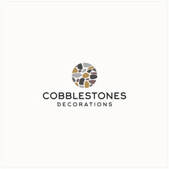 cobblestones logo icon illustration vector graphic download