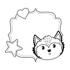 Fox cartoon design vector illustration