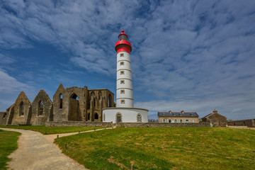 Fototapeta na wymiar Lighthouse, Saint-Mathieu, Brittany, France