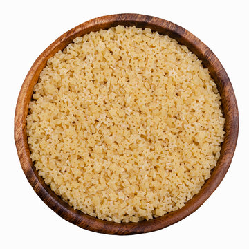 Dry pasta in a bowl