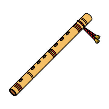 bamboo flute indian musical instrument